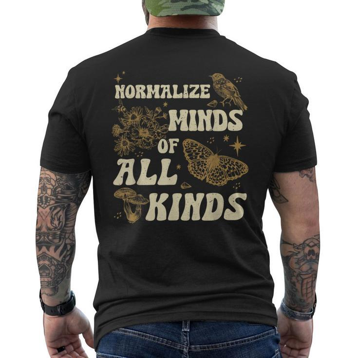 Normalize Minds Of All Kinds Neurodiversity Autism Awareness Men's T-shirt Back Print