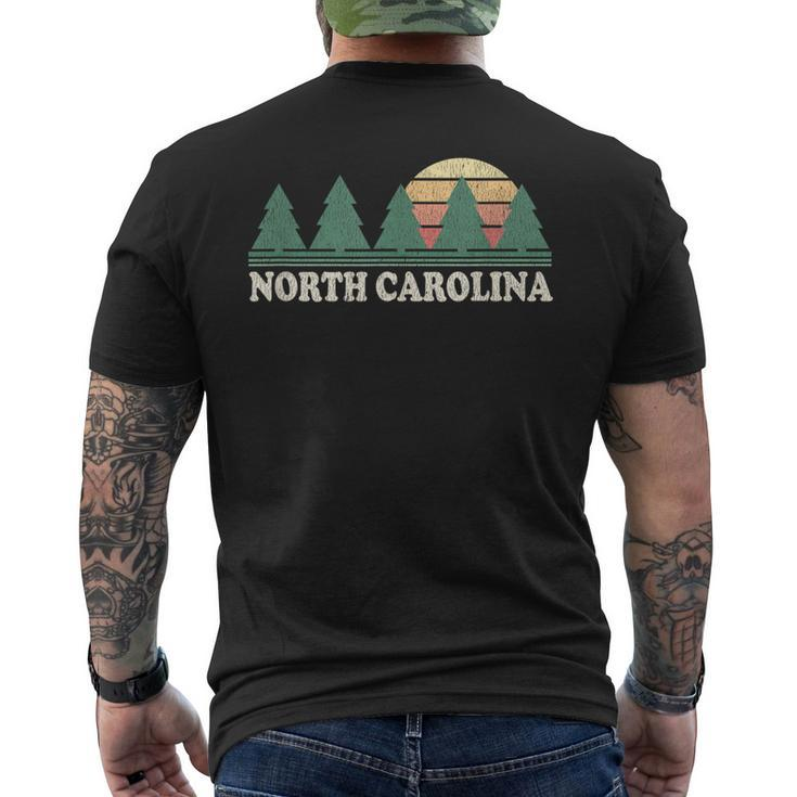 North Carolina Nc Vintage 70S Retro Graphic Men's T-shirt Back Print
