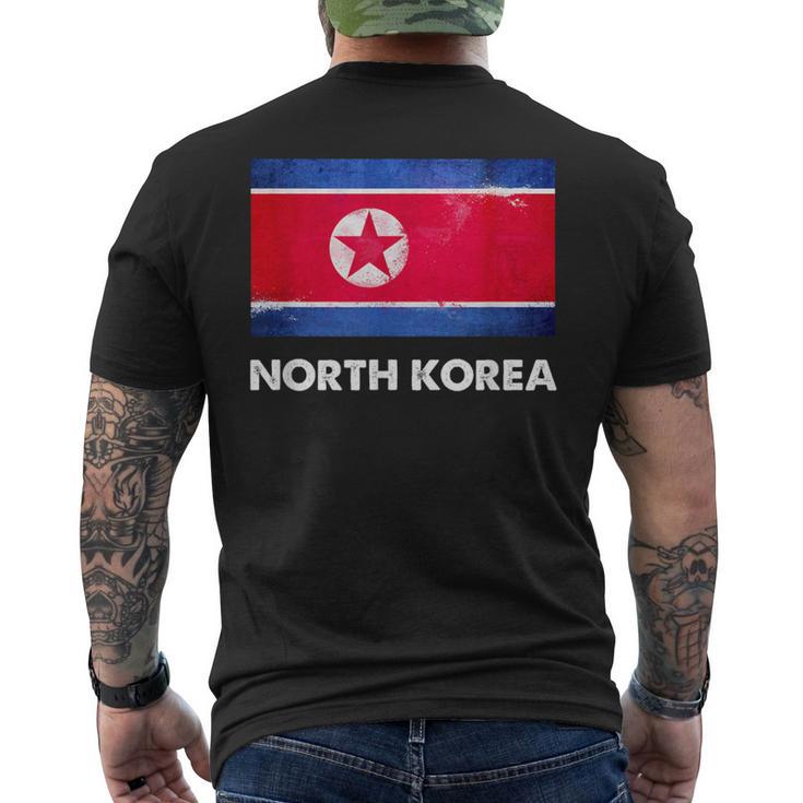 North Korean North Korea Flag Men's T-shirt Back Print