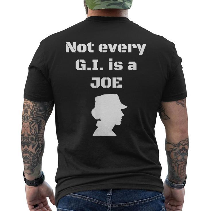 Not Every GI Is A Joe Female Soldier Patriotic Army Men's T-shirt Back Print