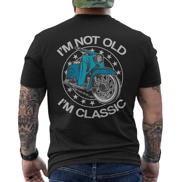 Not Old I'm Classic Schwalbe Kr51 Simson Moped T-Shirt mit Rückendruck