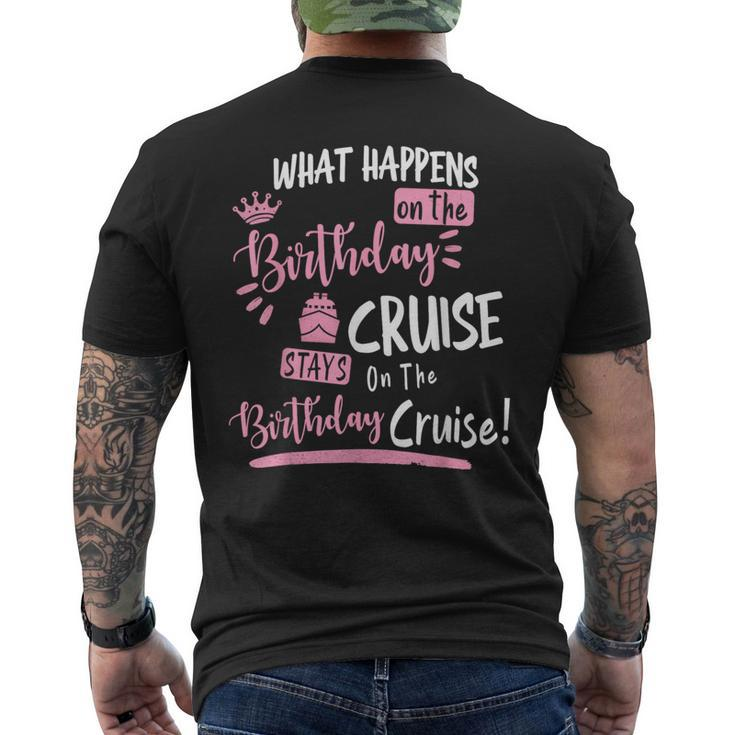 Novelty My Birthday Cruise Cruise For Women Men's T-shirt Back Print