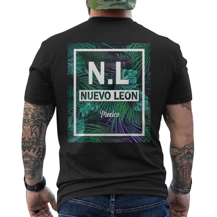 Nuevo Leon Mexico PalmsMen's T-shirt Back Print