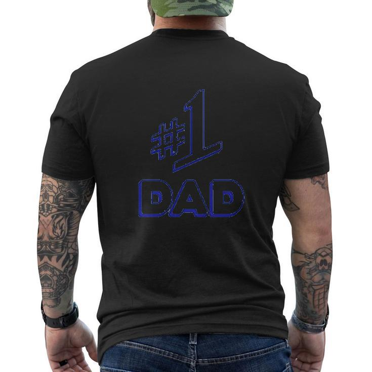 The Number 1 Dad Mens Back Print T-shirt