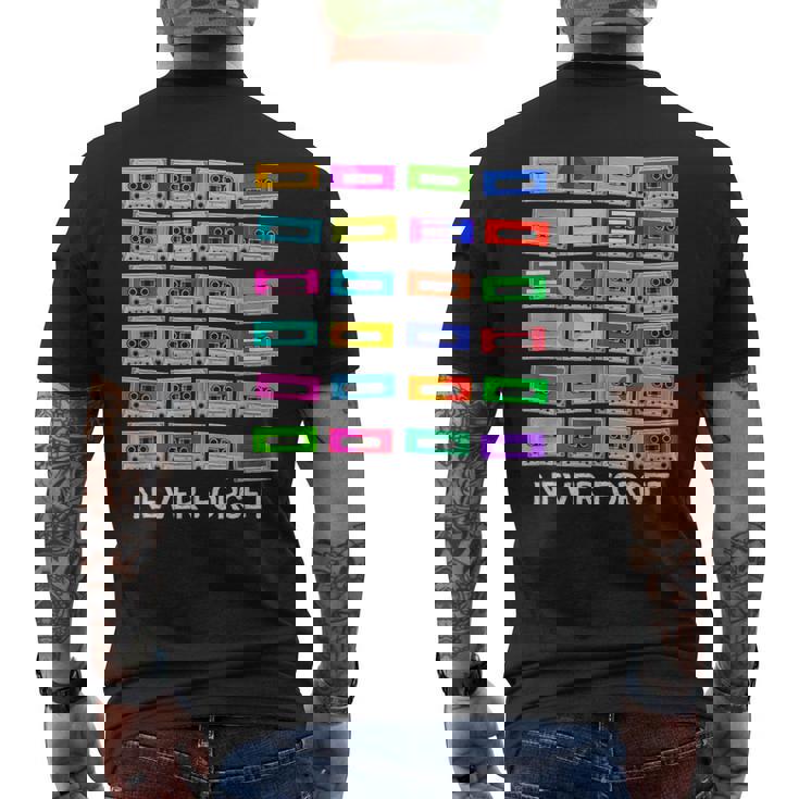 Nunca Olvides Cinta De Audio Para Cassette – Nunca Olvides 80S Camiseta Hombre Estampado Espalda