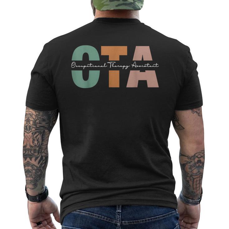 Occupational Therapy Assistant Ota Occupational Therapist Men's T-shirt Back Print