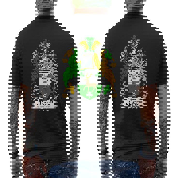 O'connell Coat Of Arms Irish Family Crests Mens Back Print T-shirt