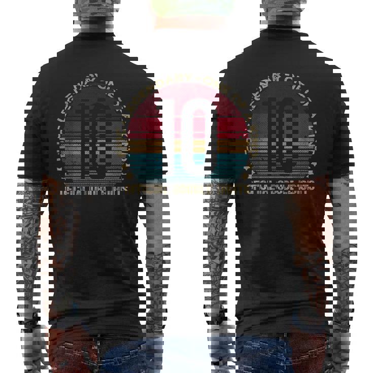 Official Double Digits 10 Year Old 10Th Birthday Men's T-shirt Back Print