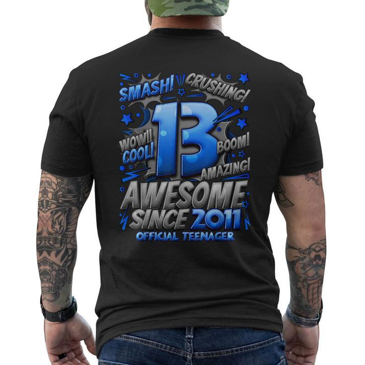 Official Nager 13Th Birthday Comic Style 13 Year Old Boy Men's T-shirt Back Print