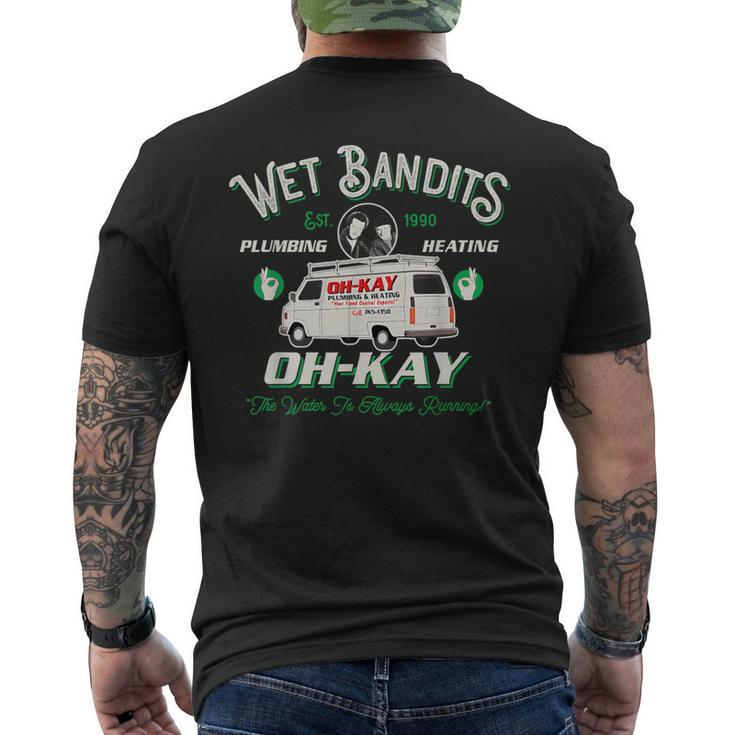 Oh Kay Bandits Plumbing And Wet Retro Heating Men's T-shirt Back Print