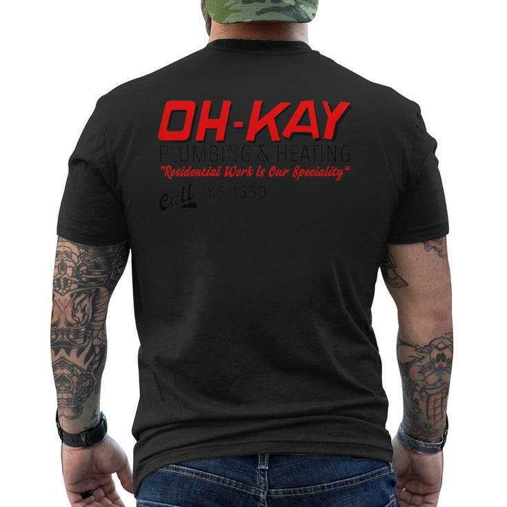 Oh Kay Wet Plumbing And Bandits Heating 90S Men's T-shirt Back Print