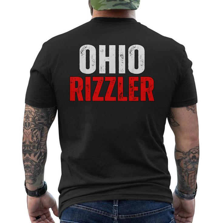 Ohio Rizzler Ohio Rizz Ironic Meme Quote Men's T-shirt Back Print