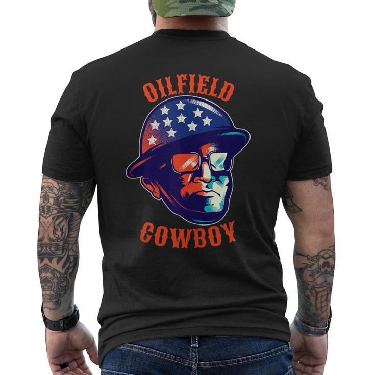 Oilfield Cowboy Blue Collar Hard Working Roughneck Badass Men's T-shirt Back Print