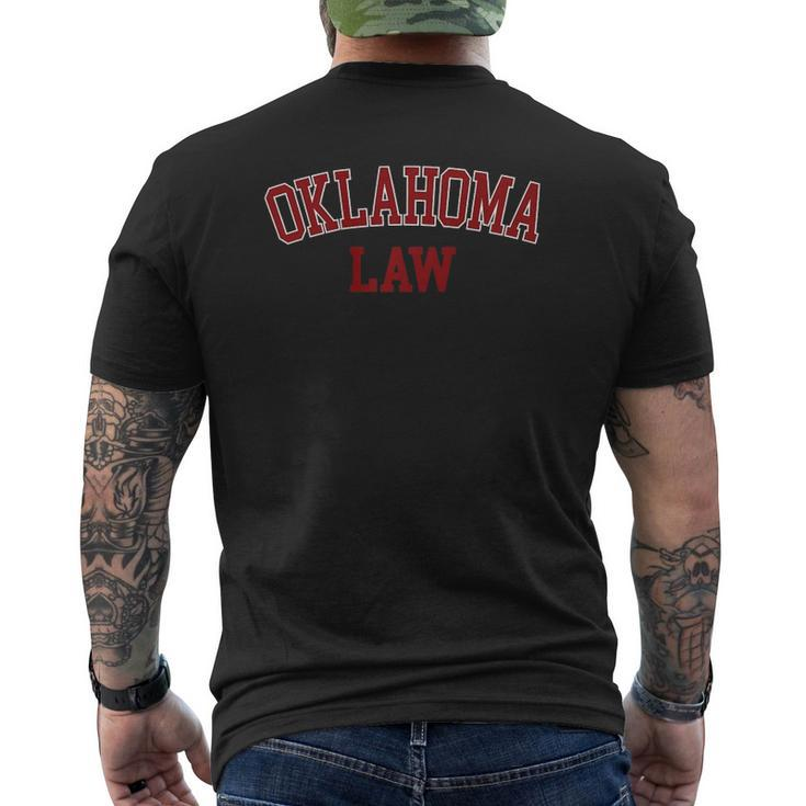Oklahoma Law Oklahoma Bar Graduate Lawyer College Premium Mens Back Print T-shirt