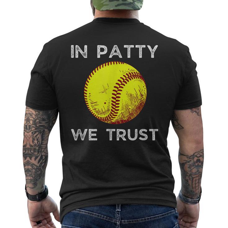 Oklahoma In Patty We Trust Softball Boomer Men's T-shirt Back Print