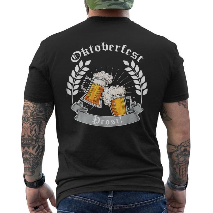 Oktoberfest Prost German Drinking Beer Germany Festival Mens Back Print T-shirt