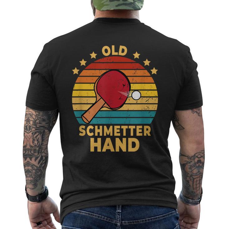 Old Butterhand Table Tennis Games T-Shirt mit Rückendruck