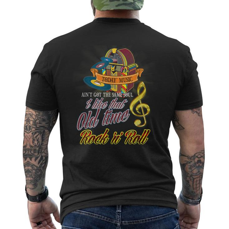 I Like That Old Time Rock N Roll Music Lovers Men's T-shirt Back Print