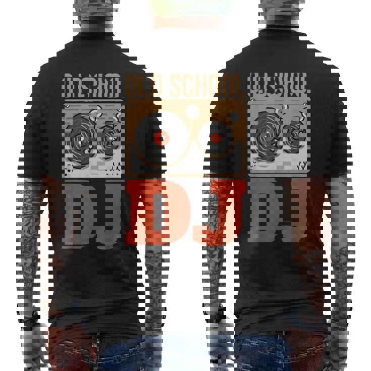 Oldschool Dj Deejay Dj Music Camiseta Hombre Estampado Espalda