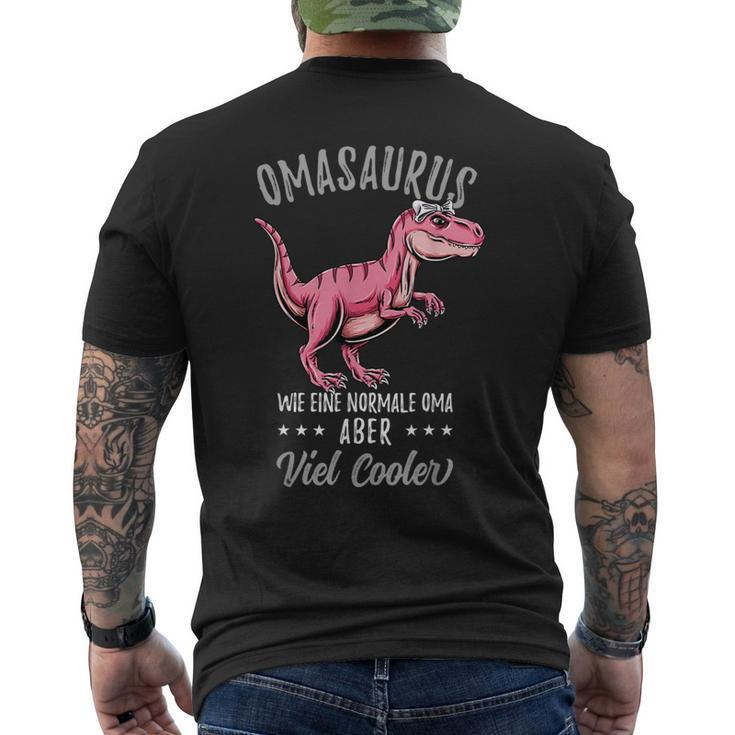 Omasaurus Lustiges Oma Muttertag T-Shirt mit Rückendruck