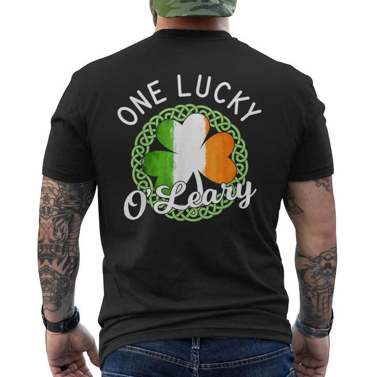 One Lucky O'leary Irish Family Name Men's T-shirt Back Print