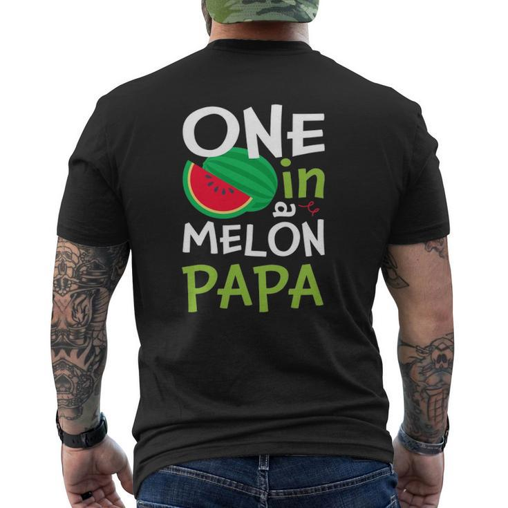 One In A Melon Papa Matching Group Mens Back Print T-shirt