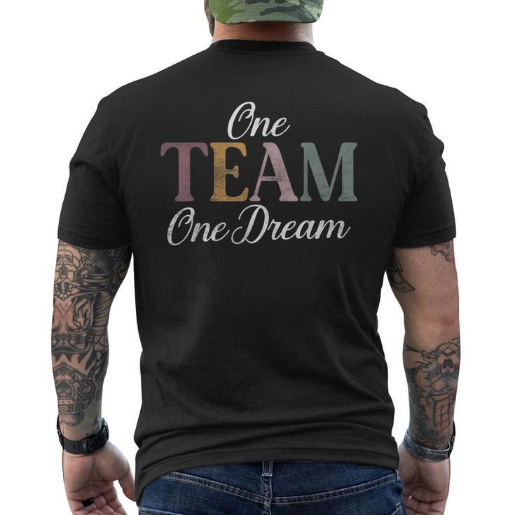 One Team One Dream Sport Team Men's T-shirt Back Print