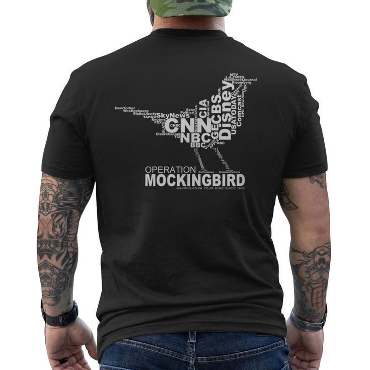 Operation Mockingbird Media Word Cloud Men's T-shirt Back Print