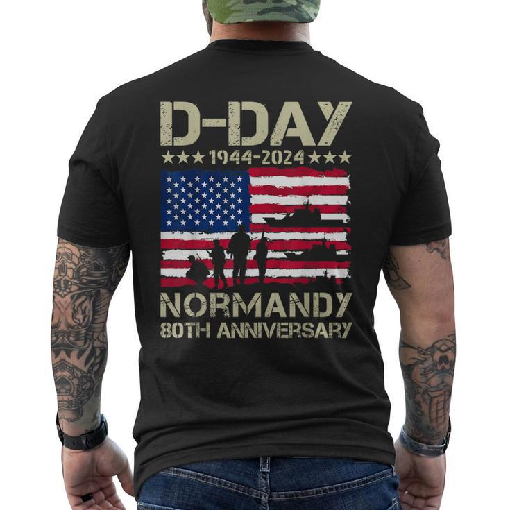 Operation Overlord 1944 D-Day 2024 80Th Anniversary Normandy Men's T-shirt Back Print