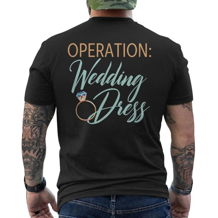 Operation Wedding Dress Wedding Workout Fitness Bride Men's T-shirt Back Print