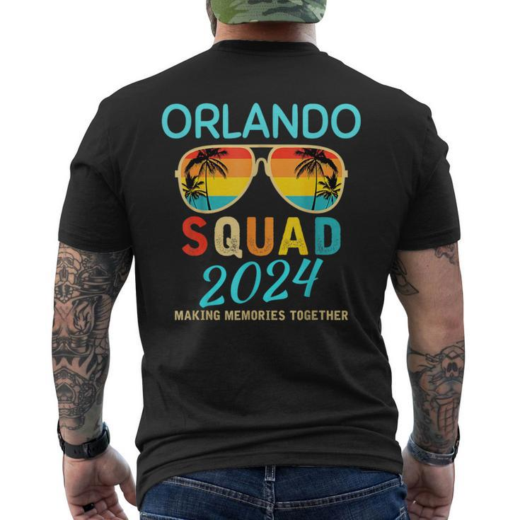 Orlando 2024 Vacation Squad Florida Matching Group Men's T-shirt Back Print