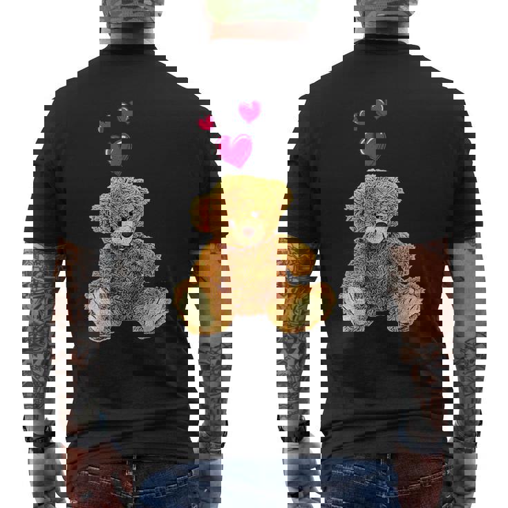 Ours En Peluche Et Cœurs Motif Ourson Mignon T-shirt imprimé au dos