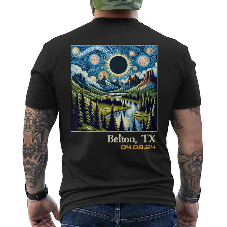 Outdoors Total Solar Eclipse Belton Texas Men's T-shirt Back Print