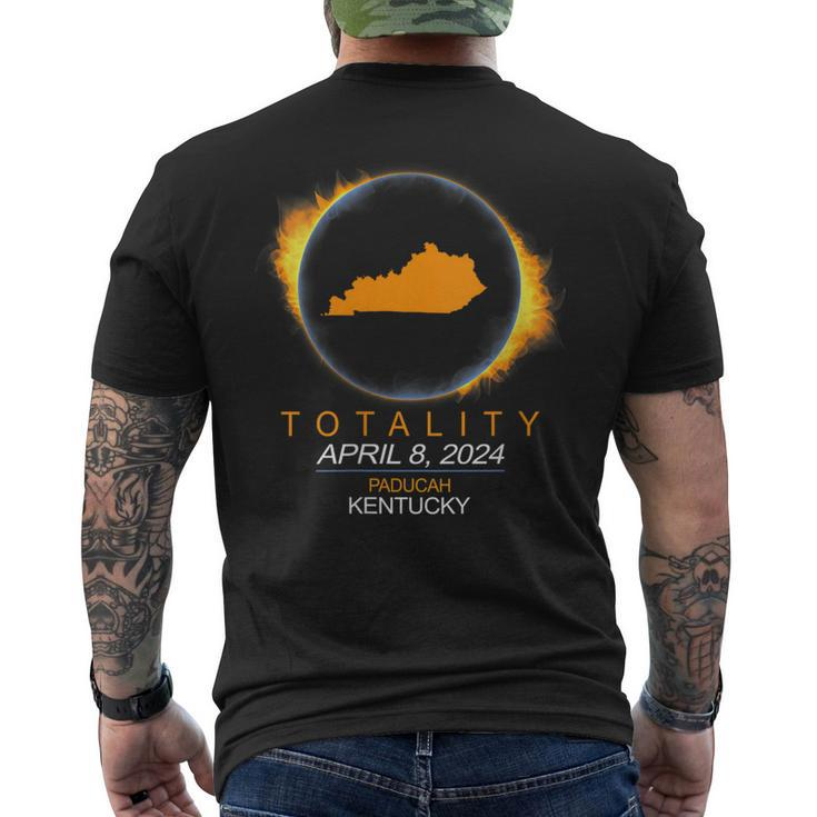 Paducah Kentucky Total Solar Eclipse 2024 Men's T-shirt Back Print