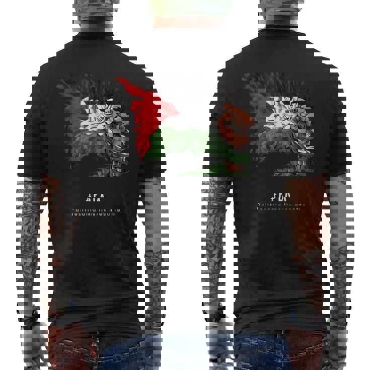 Palestina Con Diseño De Hada Palestina Camiseta Hombre Estampado Espalda