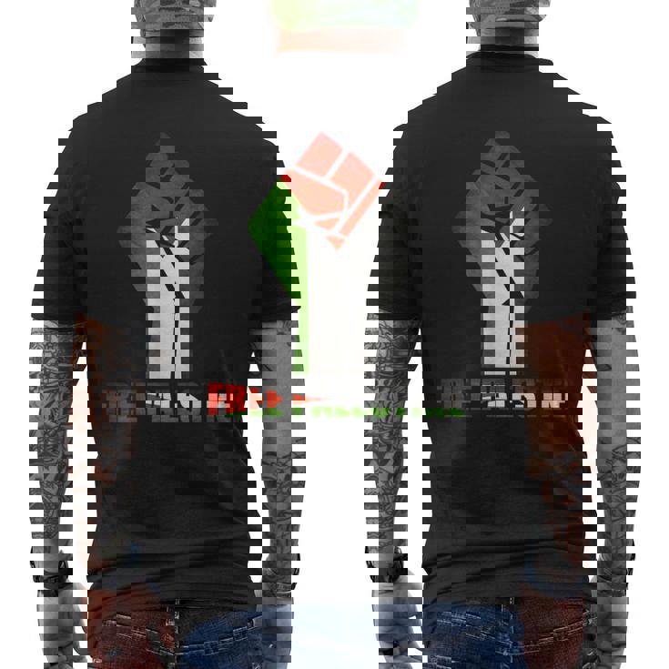 Palestina Libre Apoya A Palestina Y A Los Árabes Camiseta Hombre Estampado Espalda