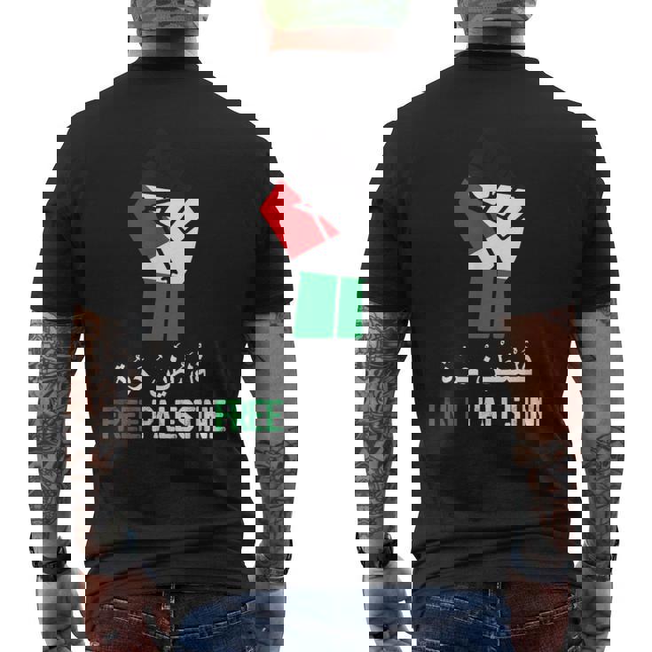 Palestine Grip Bandera De Palestina Libre De Alquds Camiseta Hombre Estampado Espalda