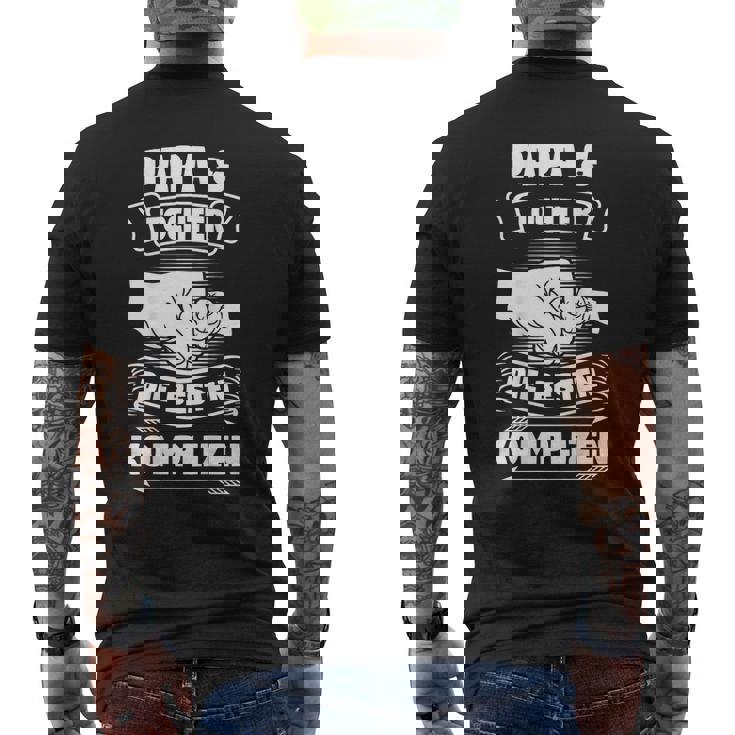 Papa & Tochter Die Beste Komplizen Partnerlook Father Black S T-Shirt mit Rückendruck