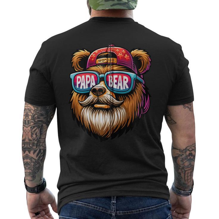 Papa Bär Papa Bearatertagsgeschenk Für Papa Spruch Lustig Kapuzenjacke T-Shirt mit Rückendruck