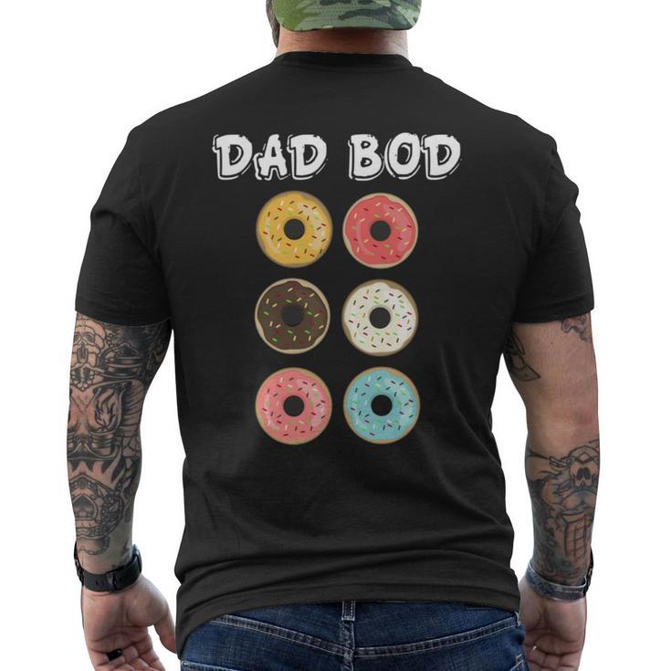 Papa Bod Lustige Donuts T-Shirt mit Rückendruck