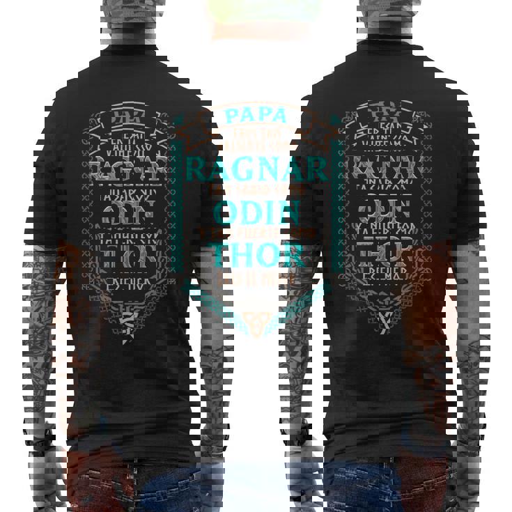 Papá Eres Tanaliente Como Ragnar Eres El Mejorikingos Camiseta Hombre Estampado Espalda