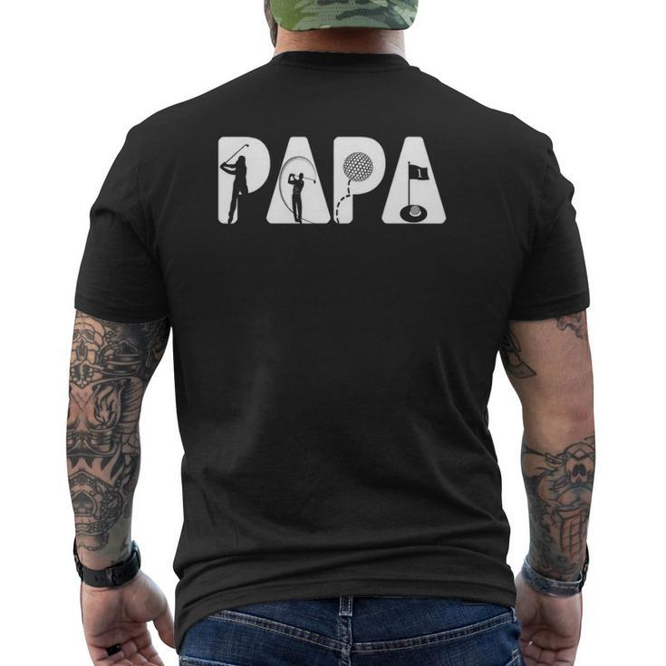 Papa Golf I Love Papa Hole In One For Papa Tee Mens Back Print T-shirt