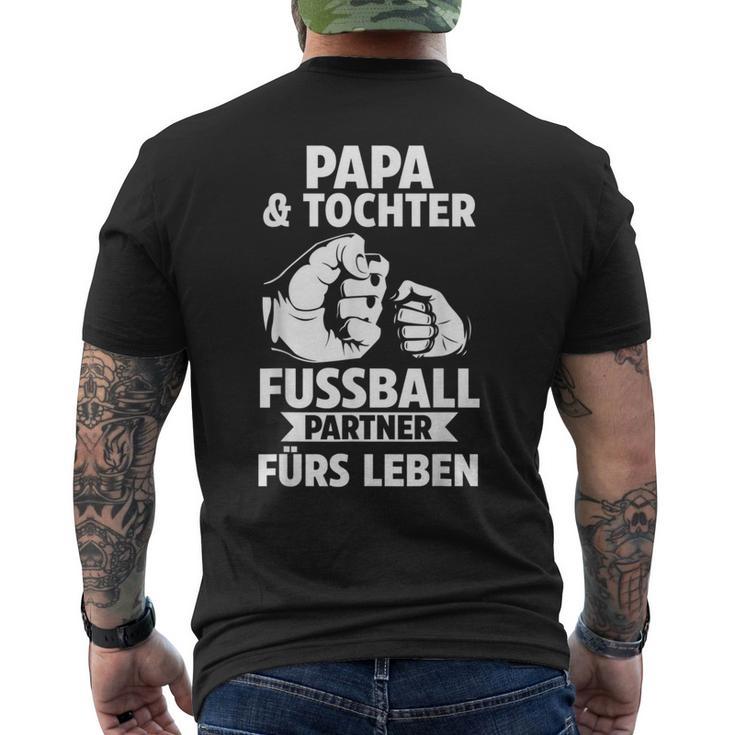 Papa Und Tochter Football S T-Shirt mit Rückendruck