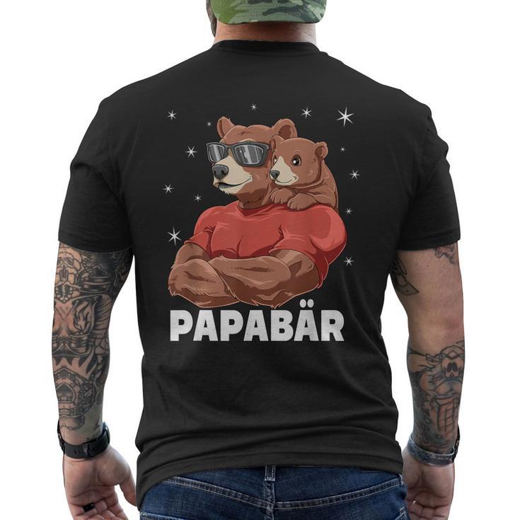 Papabear Bear Papa Und Baby Papa Father's Day Für Einen Papa T-Shirt mit Rückendruck