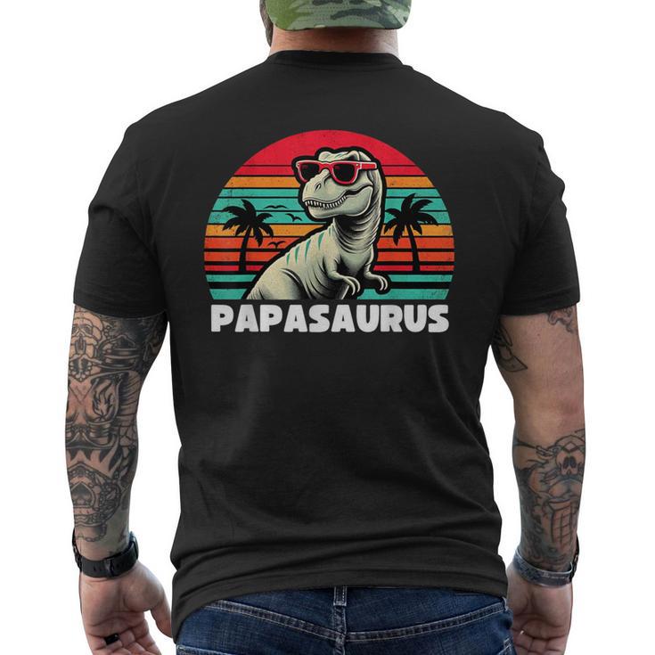 PapasaurusRex Papa Saurus Dinosaurier Familie T-Shirt mit Rückendruck