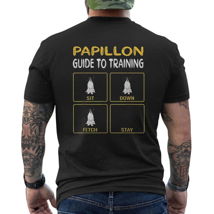 Papillon Guide To Training Fathers Day Christmas For Dad Good For Dad Mens Back Print T-shirt