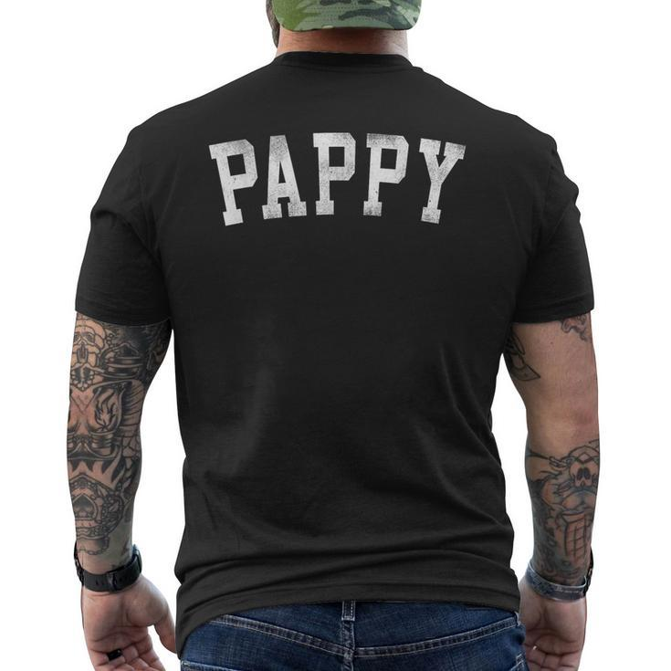 Pappy Classic Bold Font Father's Day Pappy Men's T-shirt Back Print
