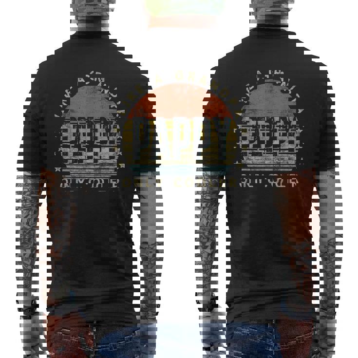 Pappy Like A Grandpa Only Cooler Pappy Vintage Style Men's T-shirt Back Print