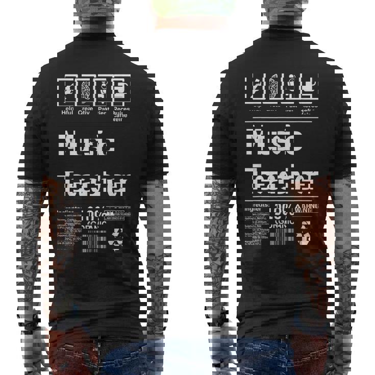 Para Profesores De Música Regalos Para Profesores De Música Camiseta Hombre Estampado Espalda