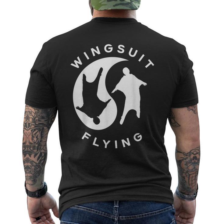 Parachutist Parachuting Skydiver Wingsuit Flying Men's T-shirt Back Print